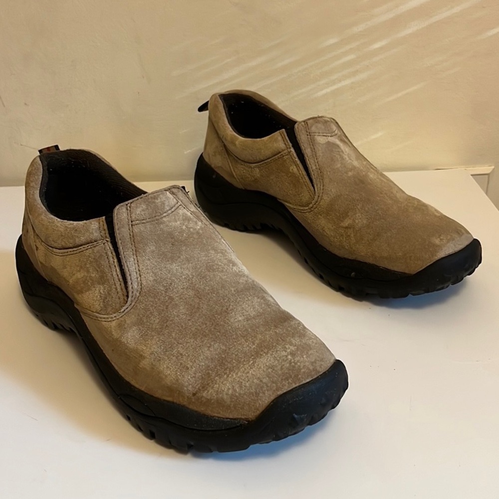 GBX Trail-guard Gun Smoke Suede Slip- on Hiking Shoes Mens 10 - Picture 1 of 7